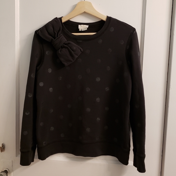 Kate Spade Black Polka Dot Sweatshirt